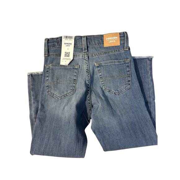 NWT Girls Levi’s High Rise Ankle straight Distressed adjustable waist, sz 7 reg - Picture 5 of 5